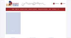 Desktop Screenshot of internationalbuddhistacademy.org