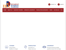 Tablet Screenshot of internationalbuddhistacademy.org